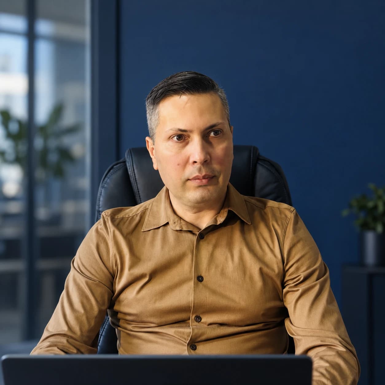 Andrei Vortolomei la laptop